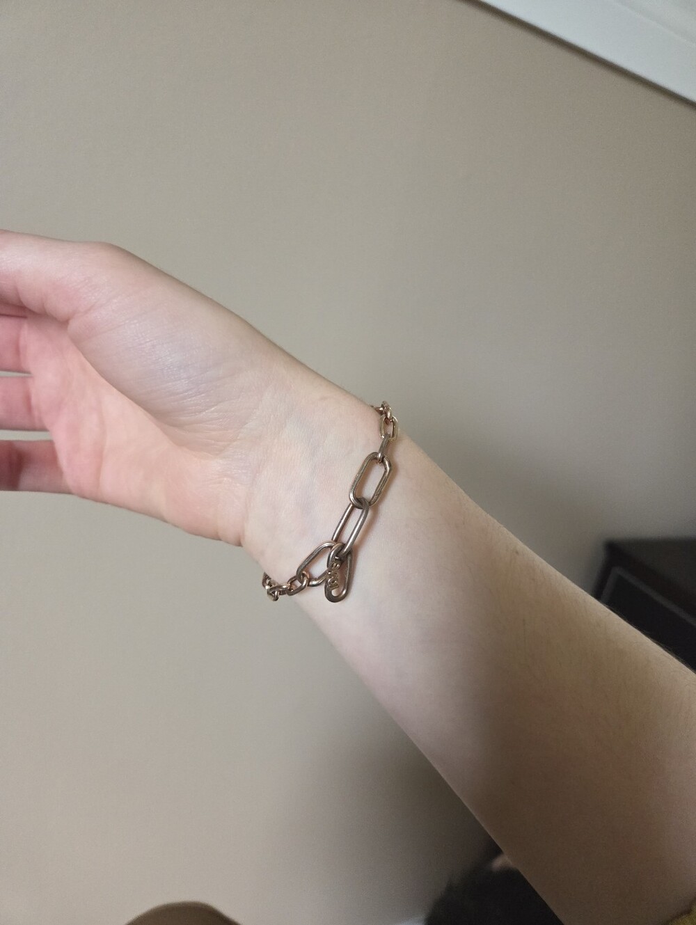 Pandora rose gols plated charm link bracelet - Picture 3 of 10